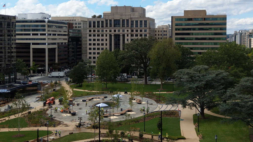 Franklin Park at bird's-eye view