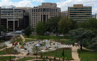 Franklin Park at bird's-eye view